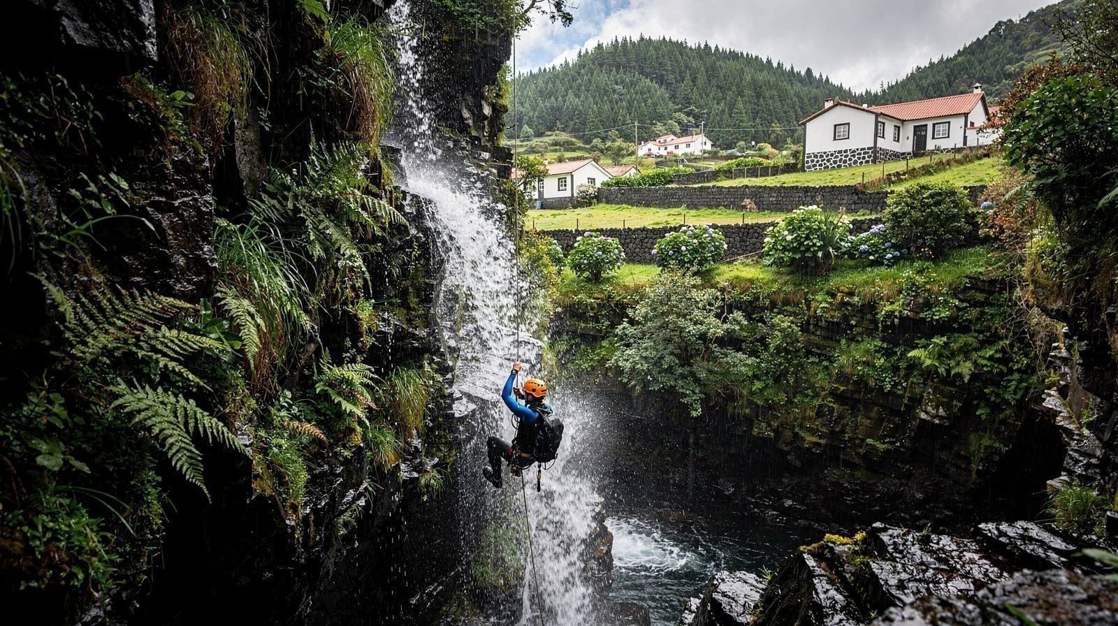 Época de Canyoning e Chuva em São Miguel