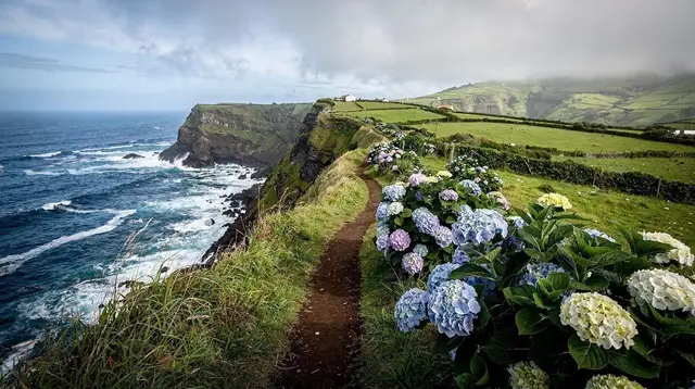 Capelas Coastal Trail: Cliffs and an Old Whaling Station
