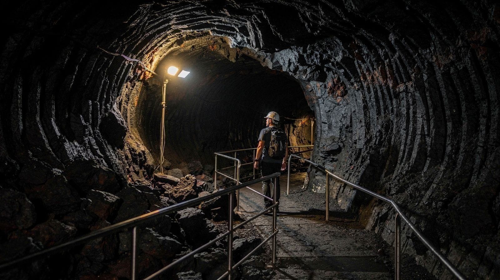 Passeio pelo Tubo de Lava da Gruta do Carvão, em Ponta Delgada